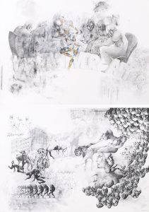 An Eye Catching Scene With Ones Own Dead Body Surrounded by Lovers