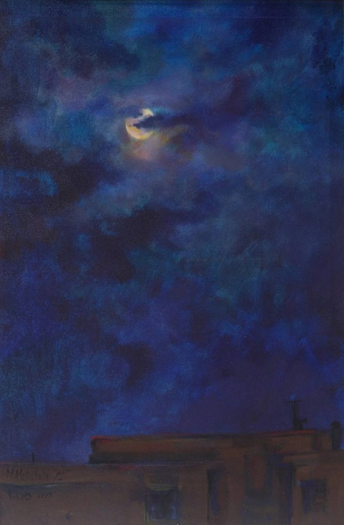 MM12-night sky-oil on canvas-91x61Cm