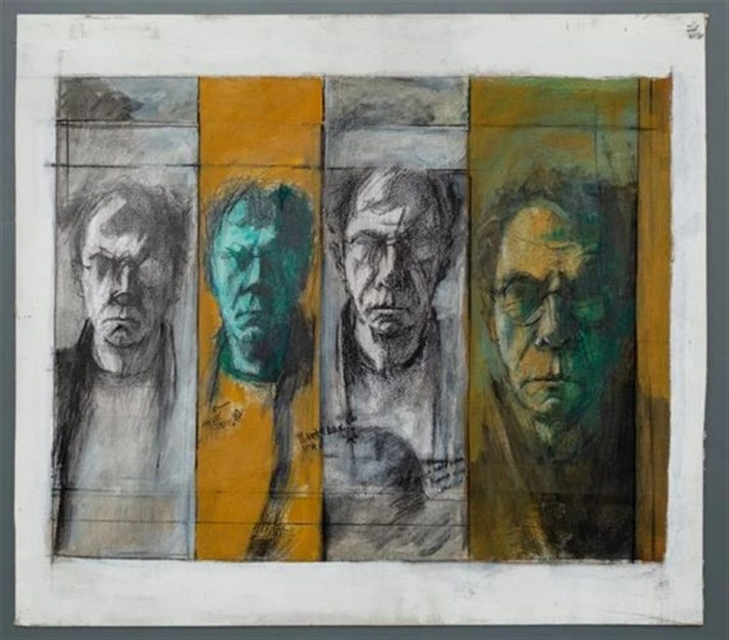 MM14-self pretraits-nixed media-56x50Cm-1387